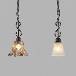 Pendant Lamps American Style Retro Simple Lights Single Head Bedroom Loft Studio Living Room Bar Desk Industrial Wind Iron LU728292