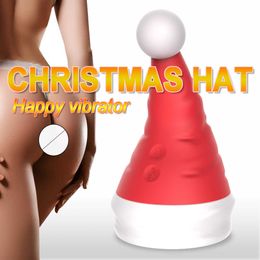 Beauty Items Christmas Hat Vibrator sexy Toys Dildos AV Magic Wand for Women Clitoris Stimulator Massager sexyy Adults