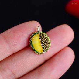 Brooches Creative Durian Collar Pins For Women Enamel Fruits Party Office Brooch Gifts