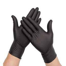 24pices Titanfine Cheap Bulk Exam Box Black Nitrile Gloves Pure Examination food grade powder free nitrile gloves