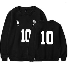 Men's Hoodies Anime Haikyuu Capless Sweatshirts Man Women Unisex High School Volleyball Club Hoodie Streetwear Harajuku Pullover