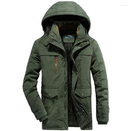 Men's Down Plus Size Brand Quality Military Winter Jacket Men Windbreaker Thick Warm Wool Liner Parka Hombre Outwear Long Coat Male L-6XL