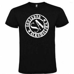 Men's T Shirts Soziedad Alkoholika Black T-shirt Men Size S M L Xl Xxl Xxxl Cotton