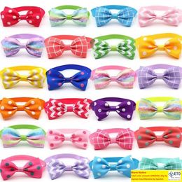 Dog Apparel Supplies Mix Styles Dogs Pet Bow Ties Adjustable Grooming Bowtie Accessories Puppy Bowties Necktie