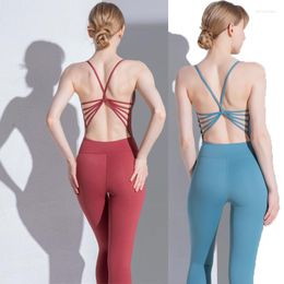 Active Sets Sport Suit Yoga Outfits Set Clothes Fitness Jumpsuit Sportswear For Women Gym Running Training Athletic Wear Female 03