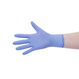 20 pieces Titanfine Blue Latex Free Disposable Rubber Examination Nitrile Gloves For Medical