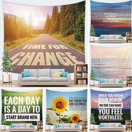 Tapestries Motto Tapestry Wall Hanging Letters Party Home Decoration Background Inspirational