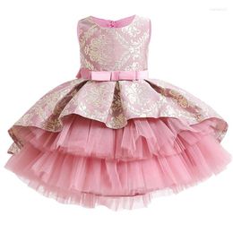 Girl Dresses Girls Dress White Elegant Toddler Princess Kids For Birthday Party Wedding Gown Children Clothes