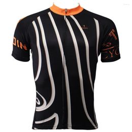 Racing Jackets Men White Diagonal Stripes Short Sleeve Cycling Jersey Breathable Ciclismo Ropa Black Clothes Size S-6XL
