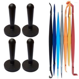 Car Wash Solutions Vinyl Magnet Holders Carbon Fibre Foil Corner Squeegee Auto Wrapping Magnetic Fixing Tools Window Tints Tool B20 4A12