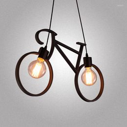 Pendant Lamps Children Toy Modern Creative Bike Lights Restaurant Art Bedroom Personality Fashion Features ZA ET3