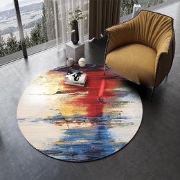 Carpets Nordic Round Carpet Luxury Home Decoration Bedroom Coffee Tables Floor Mats Area Rug Large Chair Mat Abstract Lobby Rugs