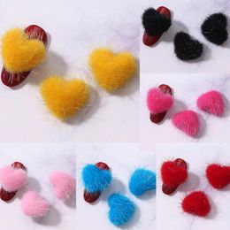 Nail Art Decorations Kawaii 5PCS 3D Magnetic Heart Poms Pom Charms Detachable 12Color DIY Japanese Jewellery Manicure Tips Accessories B03467