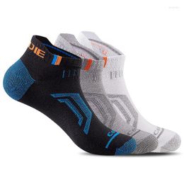 Men's Socks 3 Pairs/lot EUR35-46 Spring Summer Autumn Non-Slip Wicking Men Women Sox Hiking Breathable Riding COOLMAX Short Sock S M L