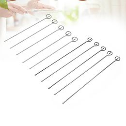 Tools 5PCS 22/30.4CM Stainless Steel Skewers Sturdy Universal Barbecue Kebab Needle Stick