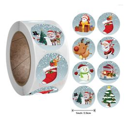 Gift Wrap 100-500pcs Merry Christmas Handmade Sticker Card Box Package Santa Thank You Stickers Envelope Seal Labels Year Decor