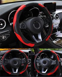 Steering Wheel Covers Leather Car Cover For Clio 4 3 2 Trafic Scenic Kangoo Megane Laguna Talisman Duster Sport Accessories