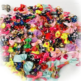 Dog Apparel 30/50/pcs Hair Bows Puppy Yorkshirk Teddy Rubber Band Small Dogs Accessories Bands Pet Supplies