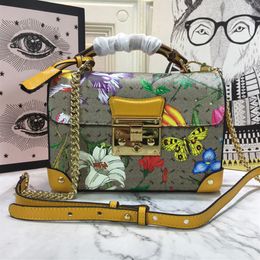 Flap Bag Women Handbag Shoulder Bags Fashion Bamboo Handle Detachable Chain Strap Classic Print Letters High Quality Genuine Leath330l