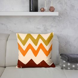 Pillow Geometric Series Printed Pillowcase Line Abstract Peach Skin Home Sofa Sweat Size Cases Set Of 4