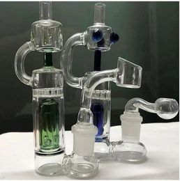 Percolator Water Pipes Hookahs Glass Water Bongs Recycler Dab Rigs Oil Burner Pipe With 14mm Bowl Smoke Accessory
