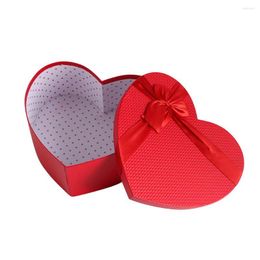 Gift Wrap High Quality Red Set Of 3 Christmas Packaging Boxes Candy Florist Hat Heart Shaped Flowers Party Supplies