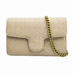 Fashion Women Shoulder Bags Small Gold Chain Female Messenger Crossbody Bag Pu Embossing Leather Handbags Purse Wallet 22cm 5cm 14200j