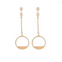 Backs Earrings 2022 Design Semicircle Round No Hole Ear Clip Geometric Long Pendants Women Gift Lovely Boucle D'oreille