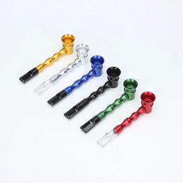 smoking metal pipe smoke accessory cigarette pipes Aluminium alloy bamboo torque direct bong dab rig