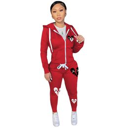 Designer Plus Size 4XL Tracksuits Women Jogging Suits Fall Winter Clothes Hooded Jacket And Pants Two Piece Set Casual Long Sleeve Sweatsuits Sportswear Clothing