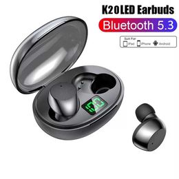 K20 TWS Wireless Earbuds Touch Control Bluetooth Earphones Stereo HD Talking With Mic Wireless Headphones