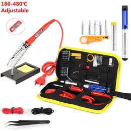 80W digital display high-power temperature regulating electric soldering iron suit thermostatic tool kit