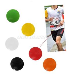 Outdoor Bags 4pcs Marathon Race Number Magnetic Bib Holders Running Fix Clips Belt Cloth Buckle Triathlon Run Cycling Accessories290g