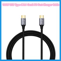 2PCS/LOT 100W USB Type C 3.1 Gen2 PD Fast Charger Cable 4K HD 10Gbps Data Cable for Switch/MacBook 1M PC Accessories