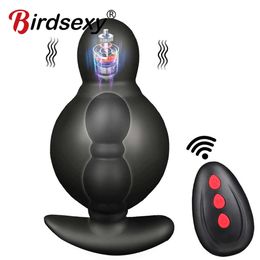 Beauty Items Huge Inflatable Anal Expansion Beads Dildo Vibrating Butt Plug sexy Toys Wireless Remote Control Male Prostate Massager Vibrator