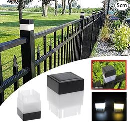 LED Solar Fence Lamps Outdoor Waterproof Post Cap Lights For Wrought Iron Fencing Front Yard Backyards Gate Landscaping Resident