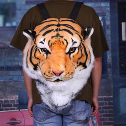 Pembe Sugao Sırt Çantası Tasarımcı Hayvan Çantası Lüks BHP Sırt Çantası Kaplan Kafası Gündelik omuz çantası Erkek ve Kadın Moda Sırt Çantası3160