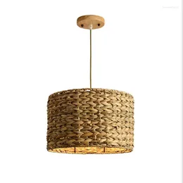 Pendant Lamps Hand Made Rattan Lights Chinese Style Natural Bamboo Hanging For Kitchen Dinning Room