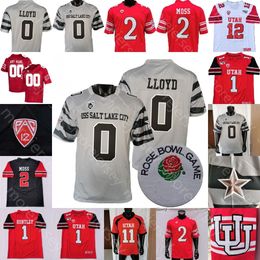 NEW Football Jerseys Football Jerseys ROSE Bowl Utah Utes Football Jersey NCAA College Cameron Rising Tavion Thomas Brant Kuithe Kincaid Bishop Fillinger R.J. Hu