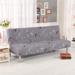 Chair Covers Polyester All-inclusive Tight Wrap Elastic Sofa Cover Printed Couch Without Armrest Folding Bed Home Decoration 27