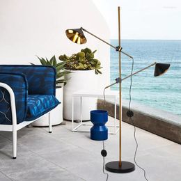 Floor Lamps Reading Light Steel Lamp Standing Modern Design Candelabra