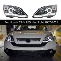 Car Headlights Assembly Daytime Running Lights DRL Turn Signal Lights For Honda CR-V LED Headlight 2007-2011 Lighting Accessories