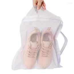 Laundry Bags Mesh Durable Shoes Wash With Elastic Straps Travel Organisation Washing Bag For Lingerie Sweaters Jogging