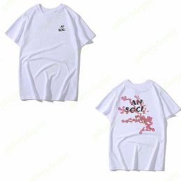 Mens Shirt Womens Designer T Shirts Lighing Reflection Tshirts Color English Alphabet Clothes Cherry Blossom Butterfly Graphic Tee T-shirt Reflective 58