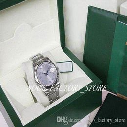 Men Watch New Factory s 2813 Automatic movement 41MM NEW MENS SS 18K WHITE GOLD GREY ARABIC II MODEL 116334 SERIAL with Orig284E