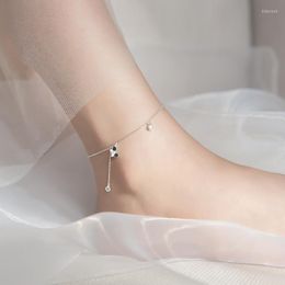 Anklets MIQIAO Butterfly Anklet Bracelet On The Leg Silver 925 For Women Ornament Female Simple Summer Footwear Chain Fashion Jewellery