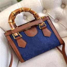 Women Diana Bamboo Bags Luxury Designer Fashion Shoulder Handbags Women Totes Chains Phone Bag Wallet Cross body Metallic Vintage 3074