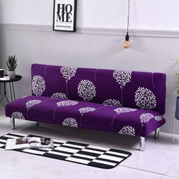 Chair Covers Floral Printing Sofa Cover Without Armrest Folding Bed All-Inclusive Couch Slipcover Protector Furniture