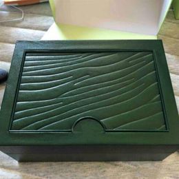 Watch Boxes & Cases Box Green Brand Original With Cards And Papers Certificates Handbags For 116610 116660 116710 Watches1320t