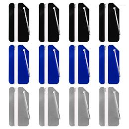 Gift Wrap BMBY-12Pcs Luggage Tags Business Card Bag Aluminum Holder Metal Travel ID Tag For Baggage Identifier